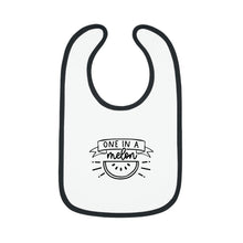 Load image into Gallery viewer, One in a melon Baby Contrast Trim Jersey Bib
