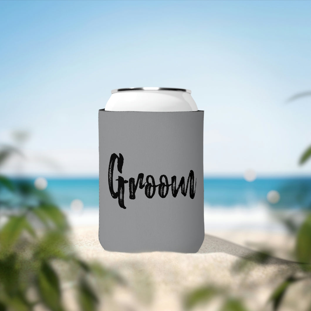 Groom (Black) Can Cooler Sleeve