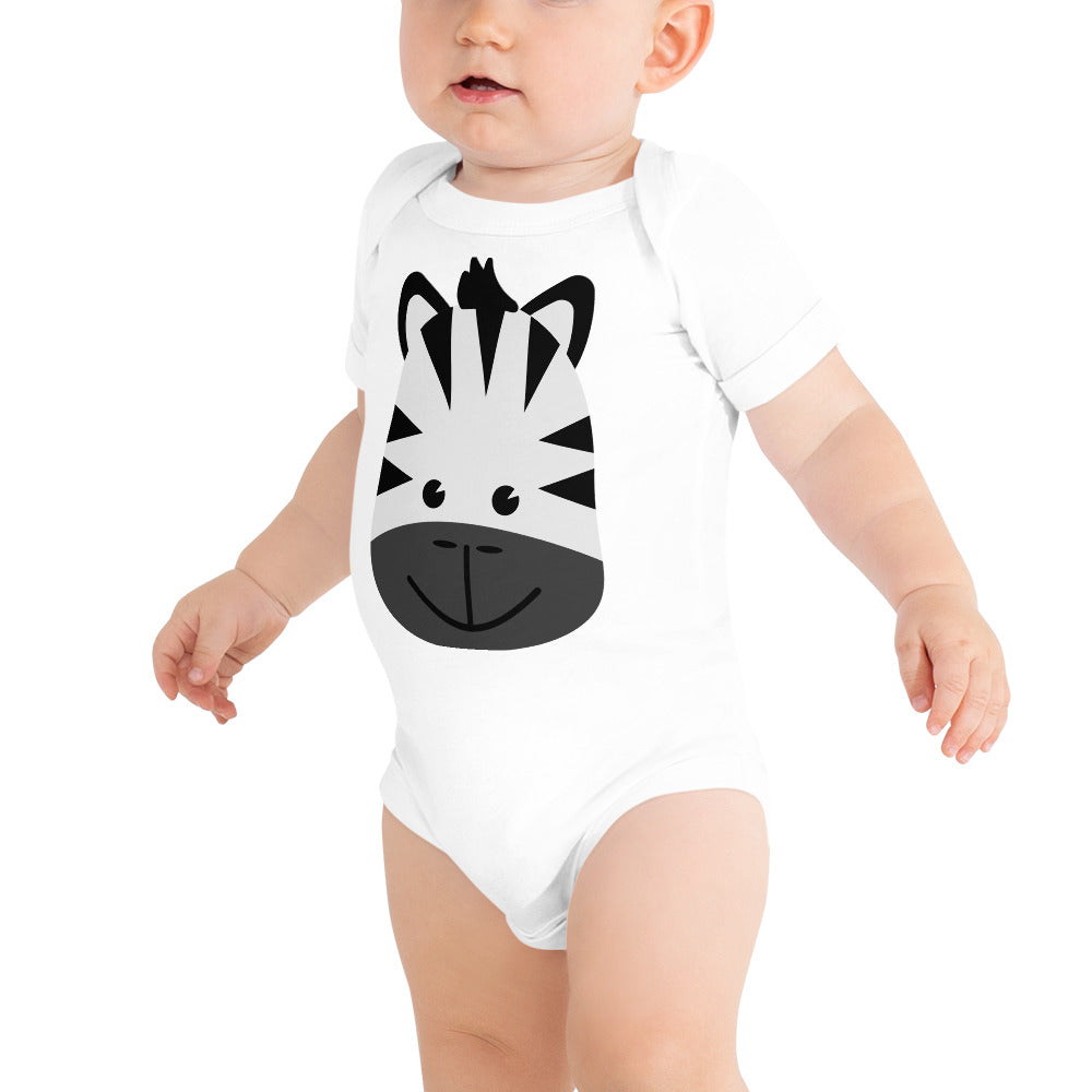 Baby Zebra Short Sleeve One Piece Jumper