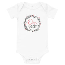 Load image into Gallery viewer, One year - Baby short sleeve one piece
