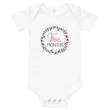 Load image into Gallery viewer, Five Months - Baby short sleeve one piece
