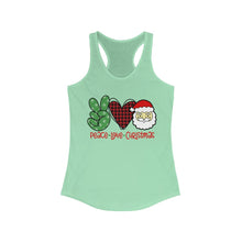 Load image into Gallery viewer, Peace Love Christmas - Women&#39;s Ideal Racerback Tank
