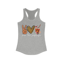 Load image into Gallery viewer, Peace Love Pumpkin Spice - Women&#39;s Ideal Racerback Tank
