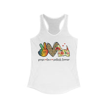 Load image into Gallery viewer, Peace Love Scottish Terrier - Women&#39;s Ideal Racerback Tank
