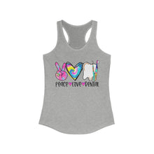 Load image into Gallery viewer, Peace Love Dental - Women&#39;s Ideal Racerback Tank
