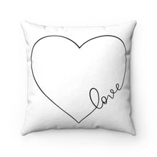 Load image into Gallery viewer, Love Faux Suede Square Pillow
