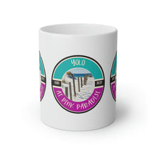 Load image into Gallery viewer, Yolo at Pink Paradise White Mug, 11oz
