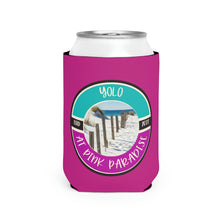 Load image into Gallery viewer, Yolo at Pink Paradise Can Cooler Sleeve
