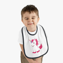 Load image into Gallery viewer, Copy of Baby Contrast Trim Jersey Bib
