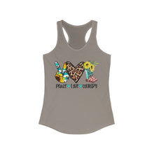 Load image into Gallery viewer, Peace Love Country - Women&#39;s Ideal Racerback Tank
