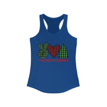 Load image into Gallery viewer, Peace Love Christmas - Women&#39;s Ideal Racerback Tank
