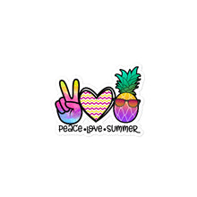 Load image into Gallery viewer, Peace love summer 4 - Bubble-free stickers
