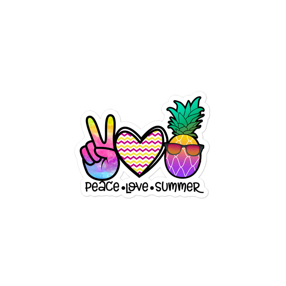 Peace love summer 4 - Bubble-free stickers