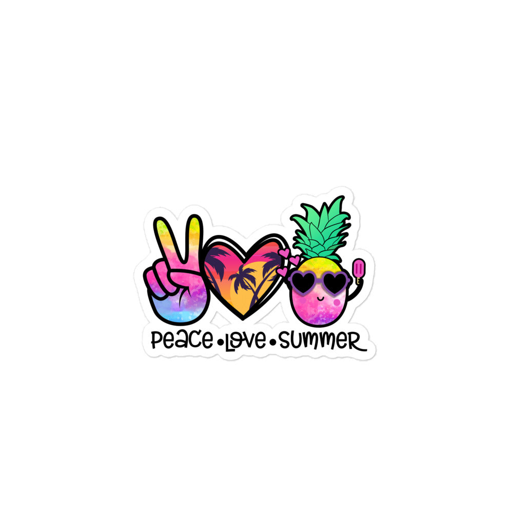 Peace love summer 3 - Bubble-free stickers