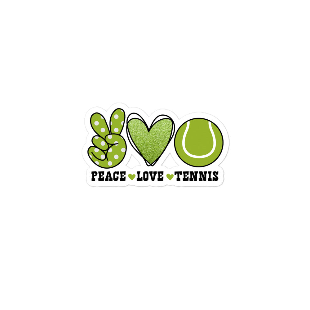 Peace Love Tennis - Bubble-free stickers