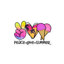 Load image into Gallery viewer, Peace Love Summer 8 - Bubble-free stickers
