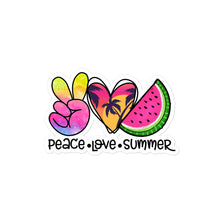 Load image into Gallery viewer, Peace Love Summer 6 - Bubble-free stickers
