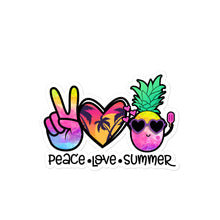 Load image into Gallery viewer, Peace love summer 3 - Bubble-free stickers
