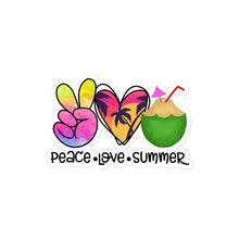 Load image into Gallery viewer, Peace Love Summer 1 - Bubble-free stickers
