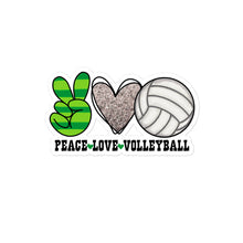Load image into Gallery viewer, Peace Love Volleyball - Bubble-free stickers
