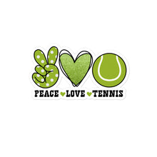 Load image into Gallery viewer, Peace Love Tennis - Bubble-free stickers
