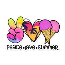 Load image into Gallery viewer, Peace Love Summer 8 - Bubble-free stickers
