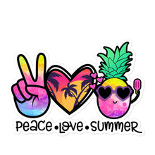 Load image into Gallery viewer, Peace love summer 3 - Bubble-free stickers
