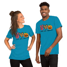 Load image into Gallery viewer, Peace Love Halloween - Short-Sleeve Unisex T-Shirt
