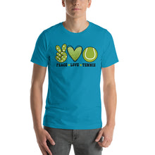 Load image into Gallery viewer, Peace Love Tennis - Short-Sleeve Unisex T-Shirt
