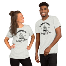 Load image into Gallery viewer, Camping is my Happy Place Short-Sleeve Unisex T-Shirt
