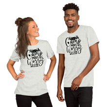 Load image into Gallery viewer, Camp more worry less 2 Short-Sleeve Unisex T-Shirt
