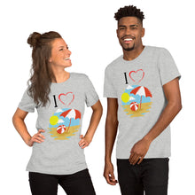 Load image into Gallery viewer, I Heart The Beach 2 Short-Sleeve Unisex T-Shirt
