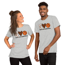 Load image into Gallery viewer, Peace Love Basketball - Short-Sleeve Unisex T-Shirt
