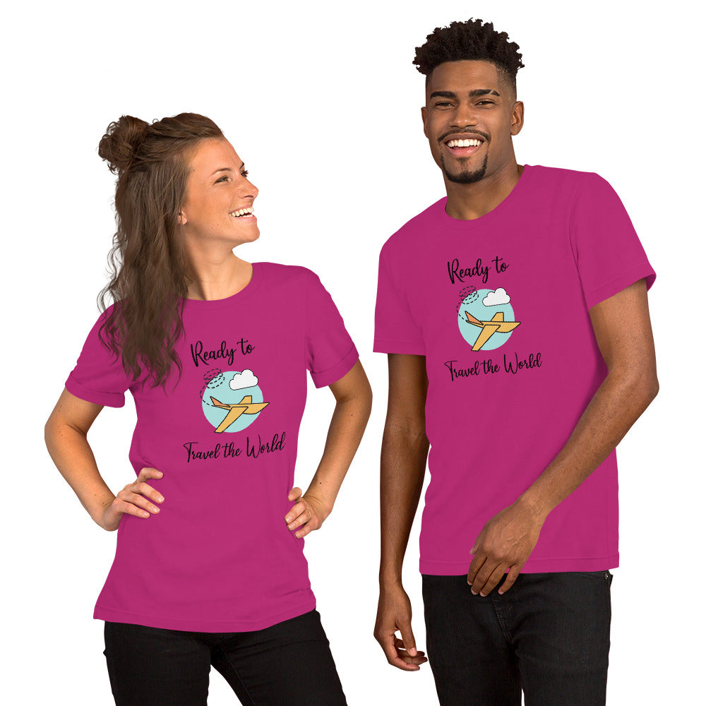 Ready to Travel the World Short-Sleeve Unisex T-Shirt