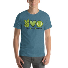 Load image into Gallery viewer, Peace Love Tennis - Short-Sleeve Unisex T-Shirt
