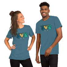 Load image into Gallery viewer, Peace Love Rescue - Short-Sleeve Unisex T-Shirt
