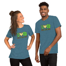 Load image into Gallery viewer, Peace Love Luck - Short-Sleeve Unisex T-Shirt
