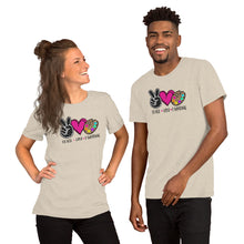 Load image into Gallery viewer, Peace Love Painting - Short-Sleeve Unisex T-Shirt
