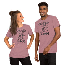 Load image into Gallery viewer, Camping is my Therapy Short-Sleeve Unisex T-Shirt
