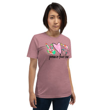 Load image into Gallery viewer, Hair -  Peace - Love - Hair  Short-Sleeve Unisex T-Shirt
