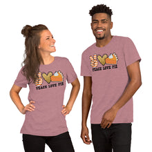 Load image into Gallery viewer, Peace Love Pie - Short-Sleeve Unisex T-Shirt
