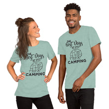 Load image into Gallery viewer, The Best Days Are Spent Camping Short-Sleeve Unisex T-Shirt
