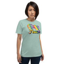 Load image into Gallery viewer, Teach - Teacher - Heart - Peace Short-Sleeve Unisex T-Shirt

