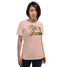 Load image into Gallery viewer, Teach - Teacher - Heart - Peace Short-Sleeve Unisex T-Shirt
