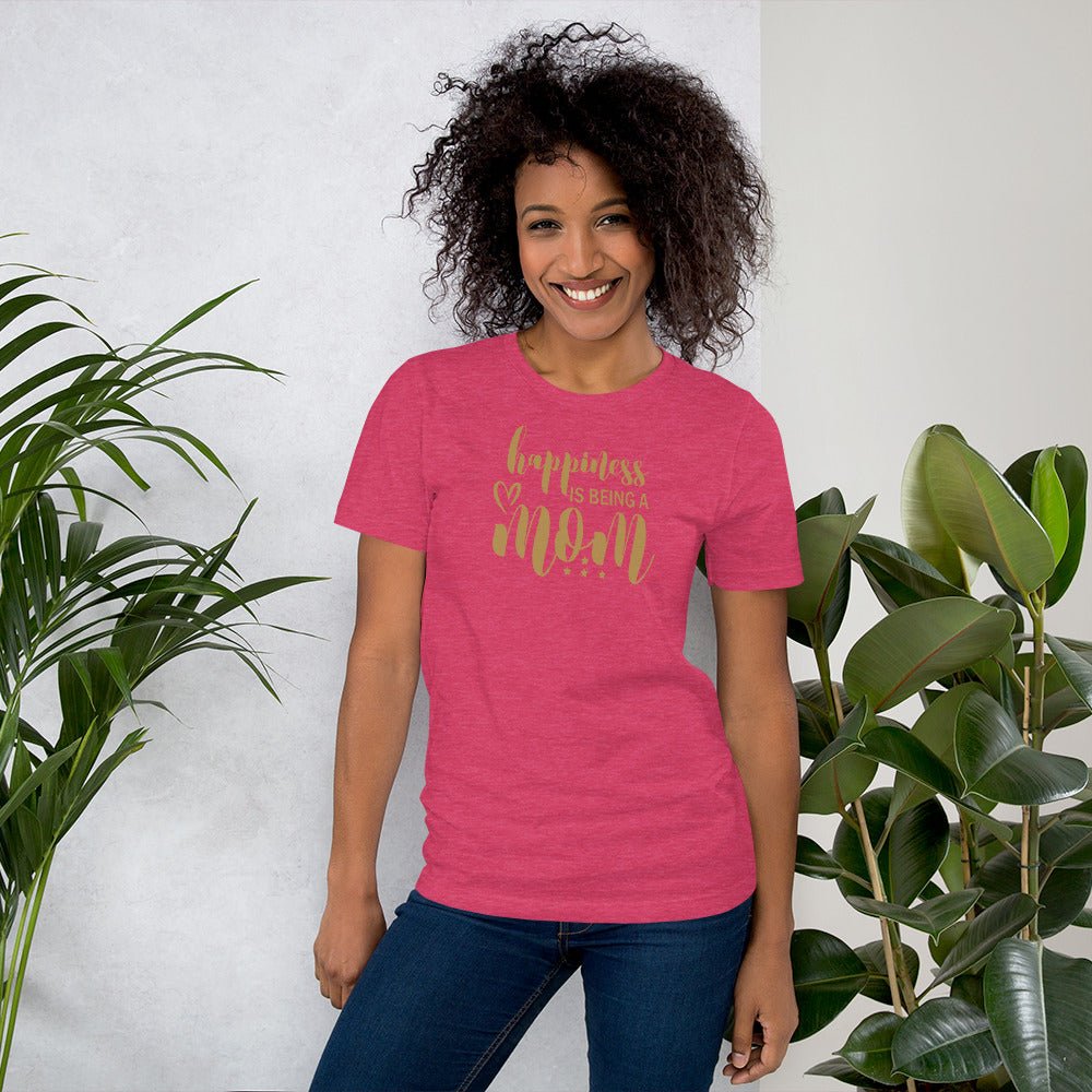 HAPPINESS IS BEING A MOM - Short-Sleeve Unisex T-Shirt