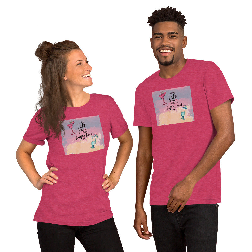 Every Hour Is Happy Hour - Transparent - Short-Sleeve Unisex T-Shirt