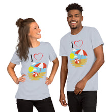 Load image into Gallery viewer, I Heart The Beach 2 Short-Sleeve Unisex T-Shirt
