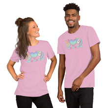 Load image into Gallery viewer, Peace Love Unicorns - Short-Sleeve Unisex T-Shirt
