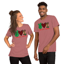 Load image into Gallery viewer, Peace Love Christmas 2 - Short-Sleeve Unisex T-Shirt
