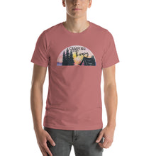 Load image into Gallery viewer, Camping Is My Therapy - Transparent - Transparent - Short-Sleeve Unisex T-Shirt
